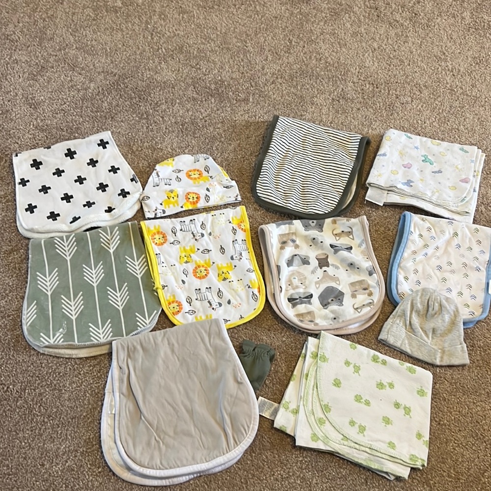 Mixed burp rags